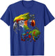 Parrot Music Art Headphones Musicians Animal Bird Parrot T-Shirt - T-Shirt | Royal