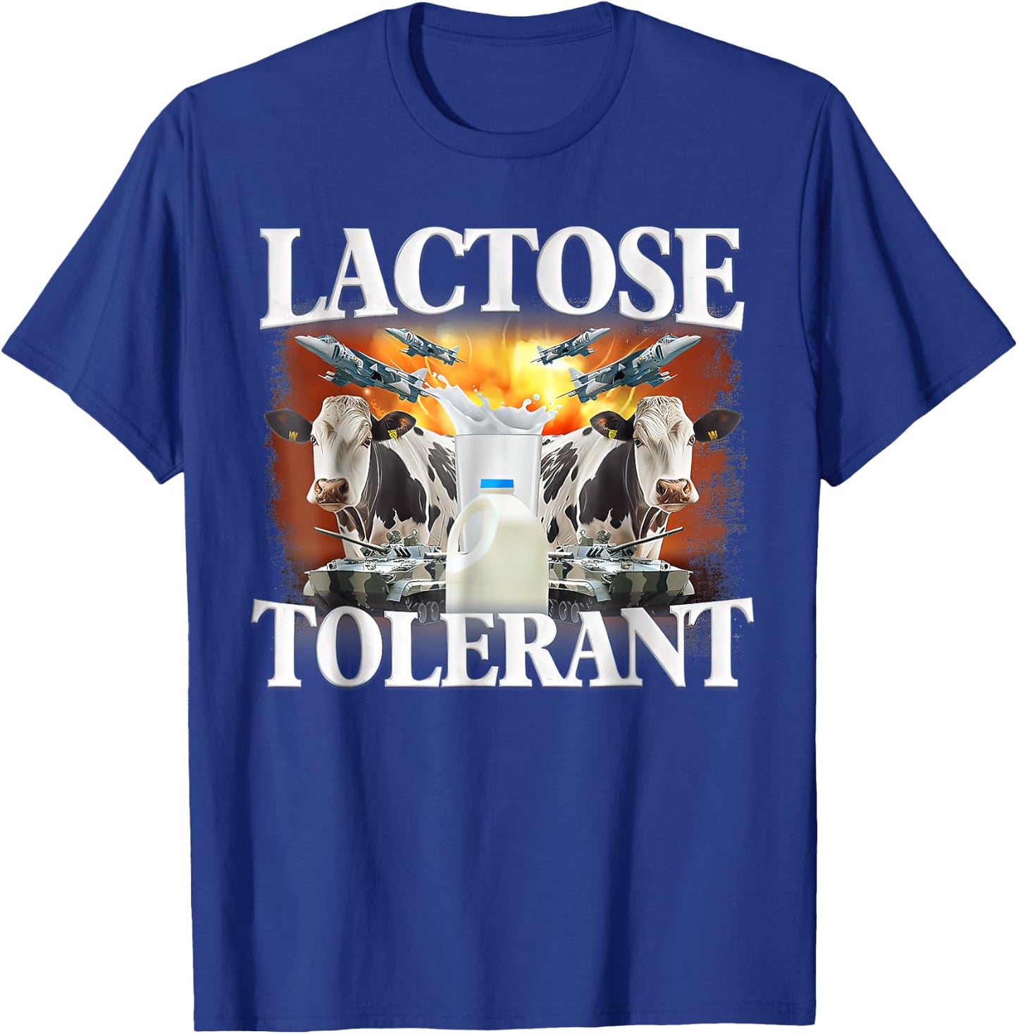 Lactose Tolerant , Small, Black T-Shirt - T-Shirt | Royal