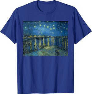 Vincent van Gogh Starry Night Over the Rhone T-Shirt - T-Shirt | Royal