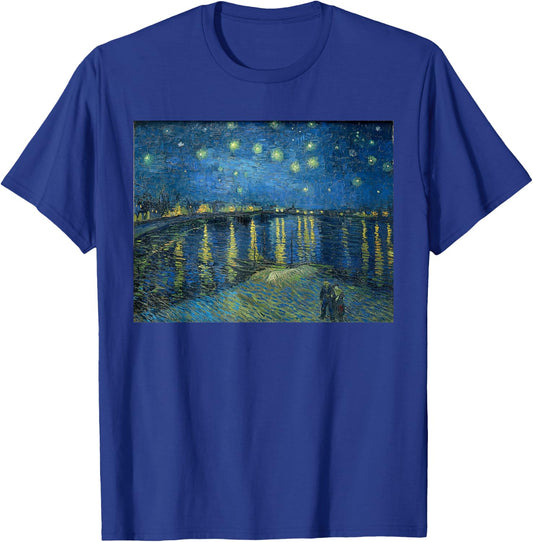 Vincent van Gogh Starry Night Over the Rhone T-Shirt - T-Shirt | Royal