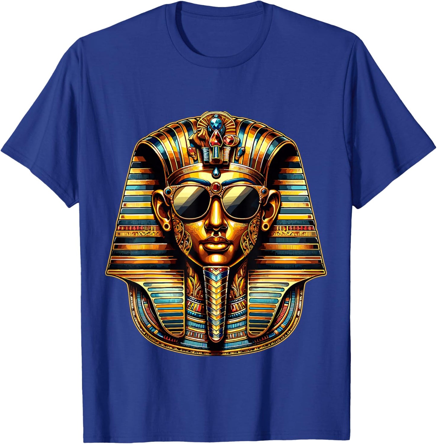King Pharaoh Tutankhamun King Tut Sunglasses T-Shirt - T-Shirt | Royal