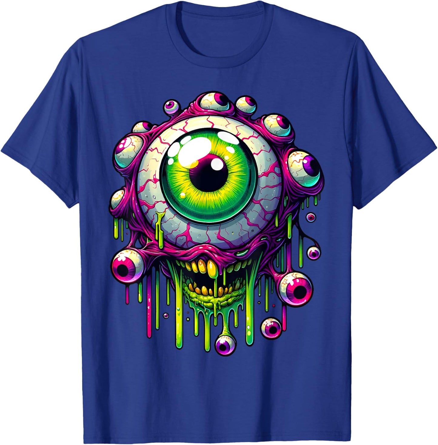 Summer & Festival - Trippy Surreal Psychedelic Eye Art Men Women Girls Kids T-Shirt - T-Shirt | Royal
