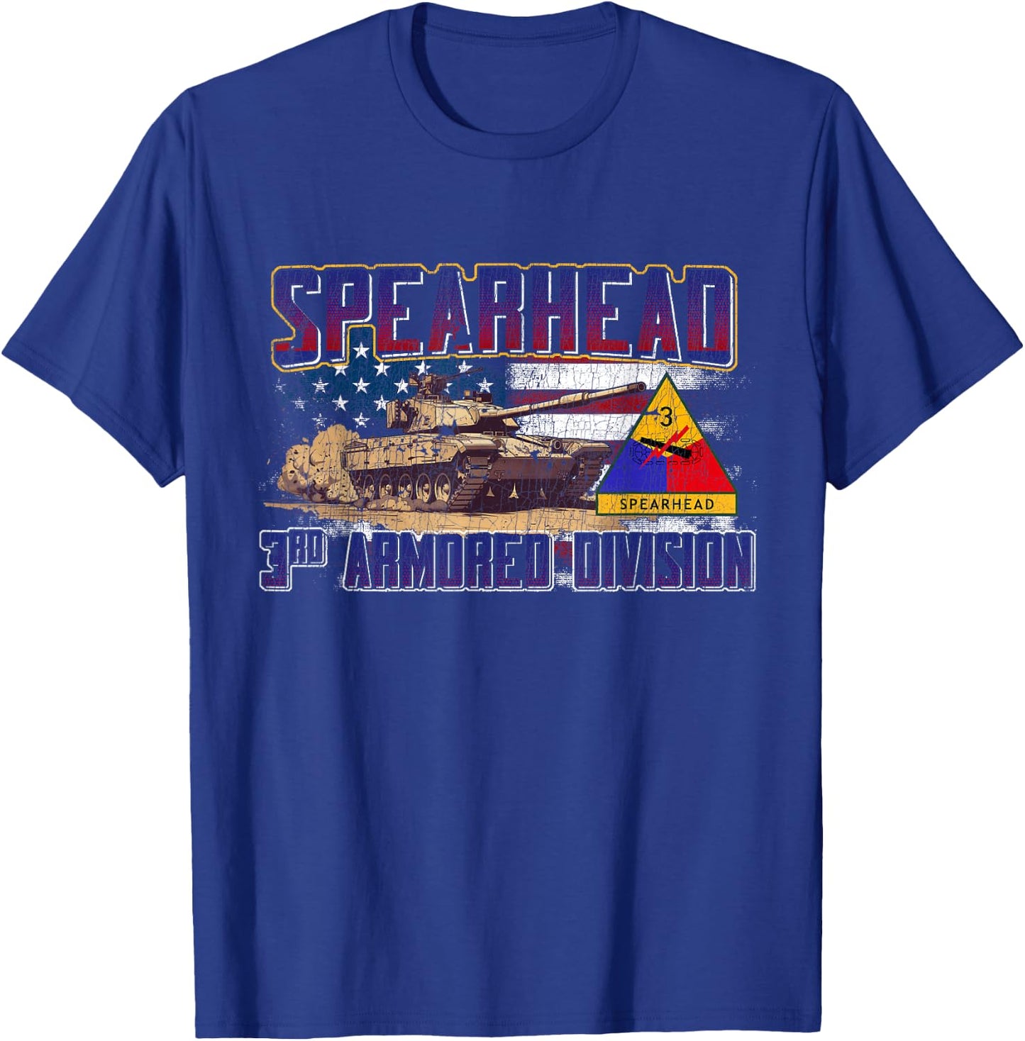 3rd Armored Division Veteran 3rd Ad Spearhead Vintage Gifts T-Shirt - T-Shirt | Royal