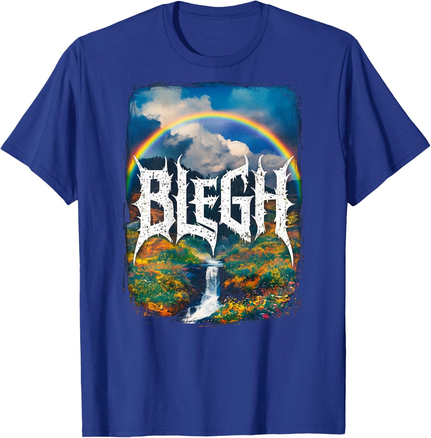 Deathcore (Backprint) Metalcore Cute Blegh T-Shirt - T-Shirt | Royal