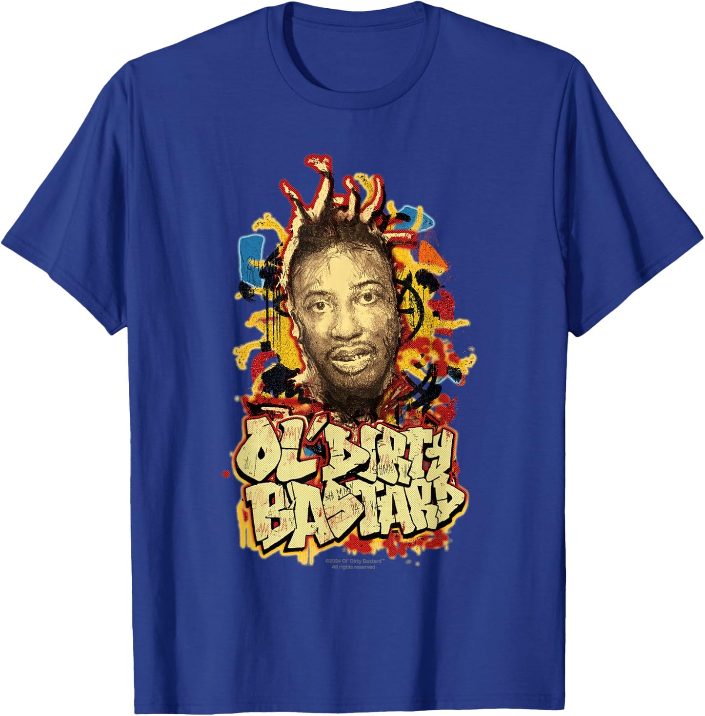 ODB Ol Dirty Ba--ard Splash Graffiti Hip Hop Rap Retro 90s T-Shirt - T-Shirt | Royal