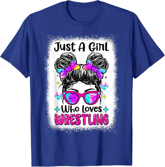 Just A Girl Who Loves Wrestling - Wrestler Girl & Women T-Shirt - T-Shirt | Royal