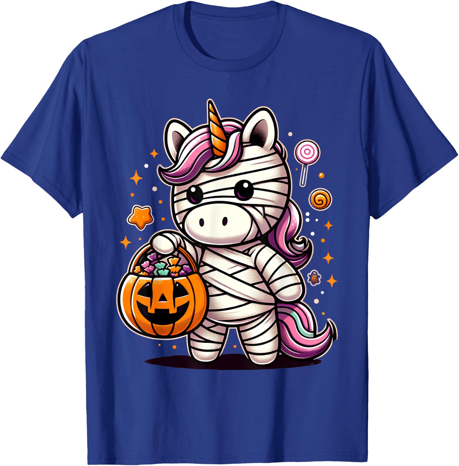 Cute Unicorn Halloween Costume Toddler Kids Boys & Girls T-Shirt - T-Shirt | Royal