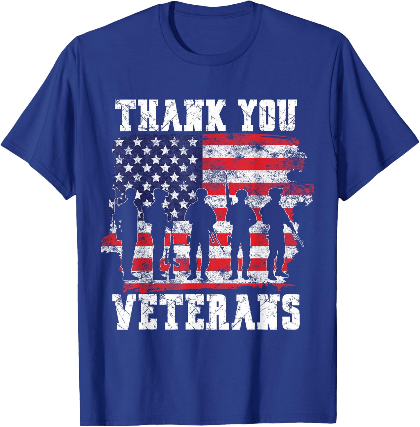 Thank You Veterans for Veterans Day T-Shirt - T-Shirt | Royal