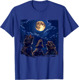 Bearded Dragons Howl At Moon Bearded Dragons Owner T-Shirt - T-Shirt | Royal