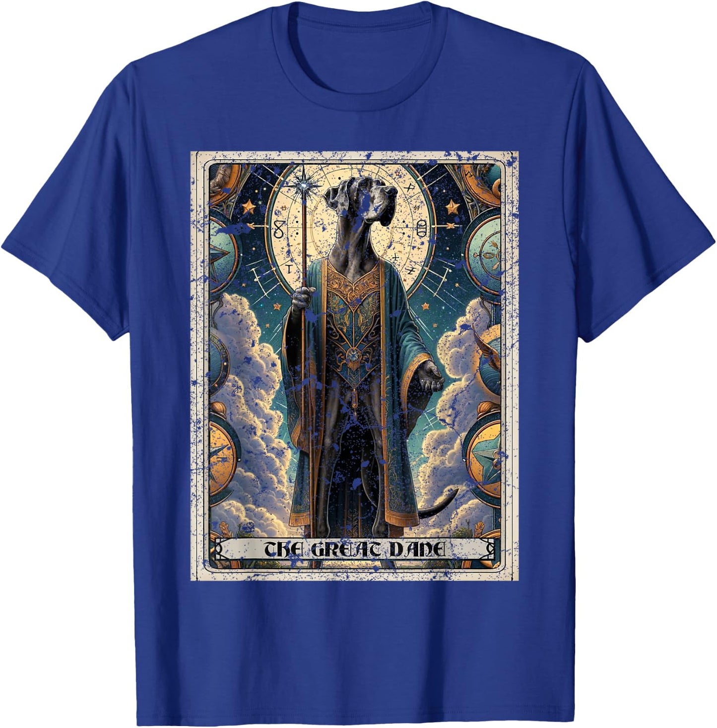 Great Dane Tarot Card Dog T-Shirt - T-Shirt | Royal