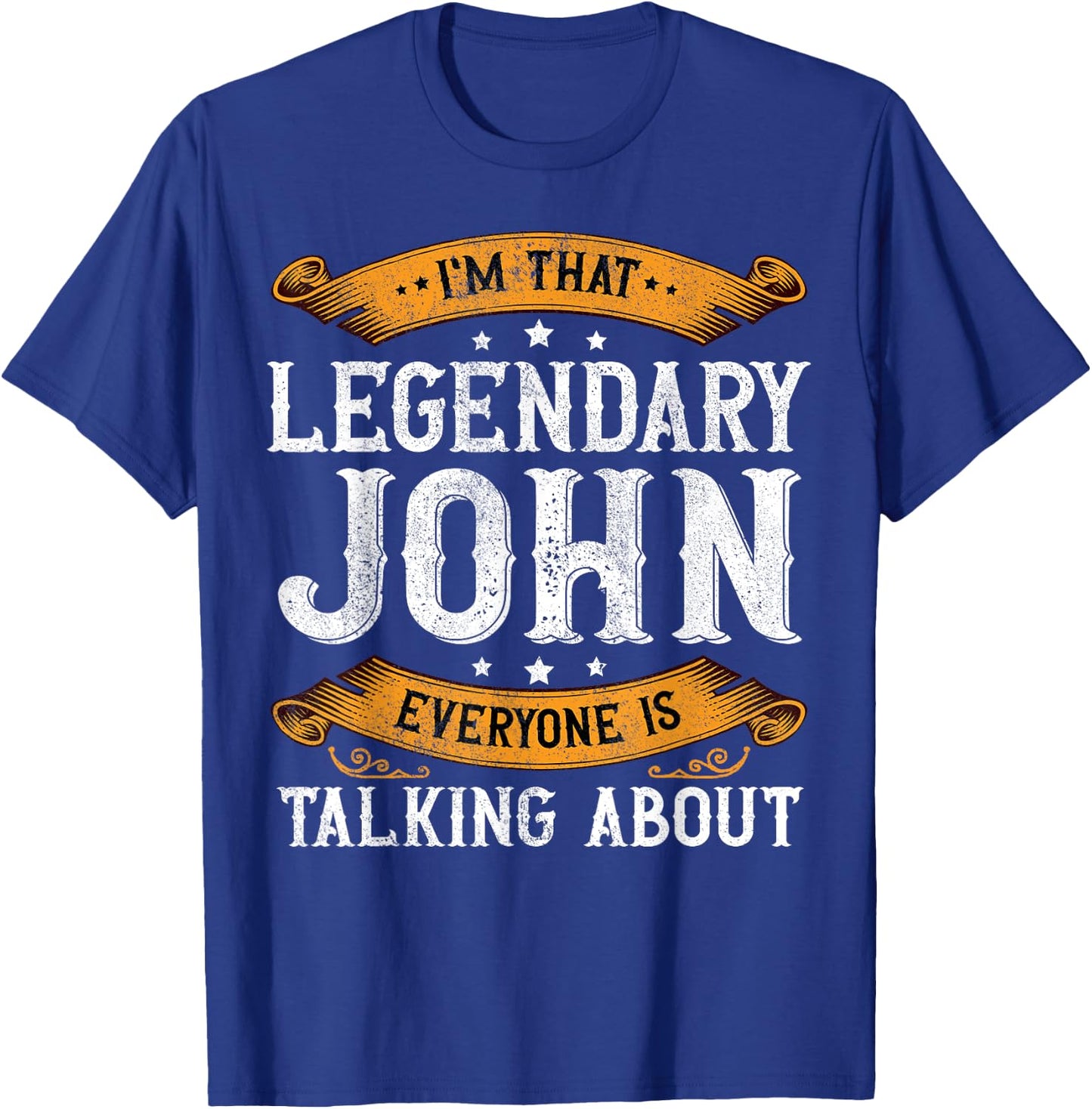 John Personal Name Funny John First Name T-Shirt - T-Shirt | Royal