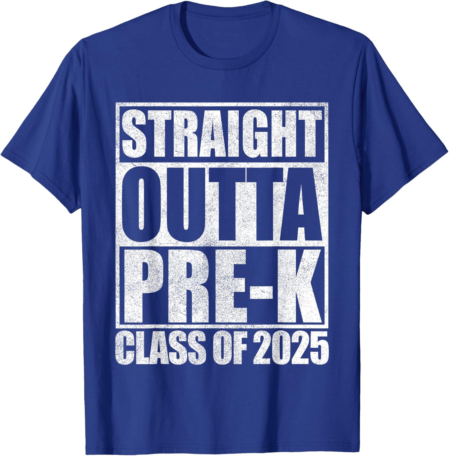 Pre-k Graduation Shirt For Boys, Straight Outta Pre-k T-Shirt - T-Shirt | Royal