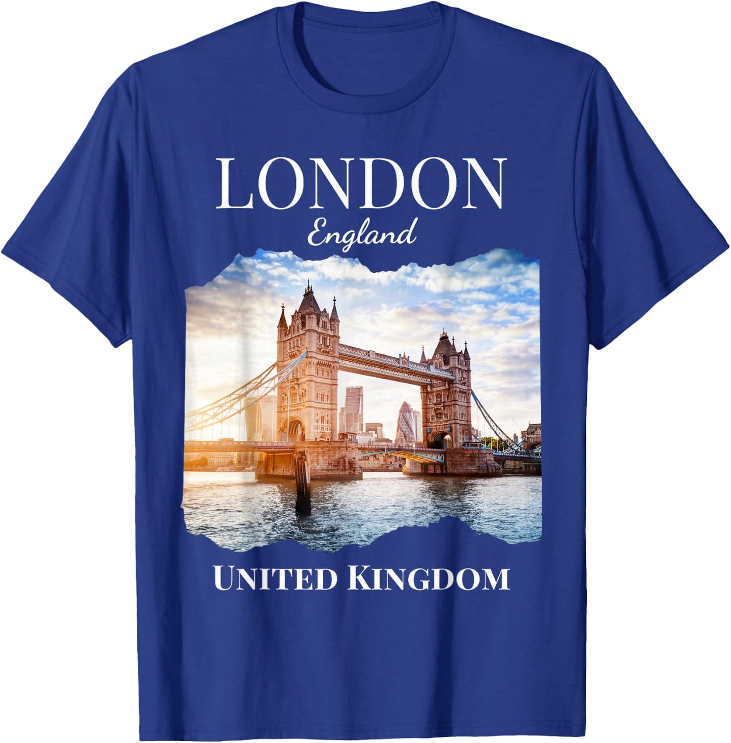 London England United Kingdom Souvenir Tower Bridge Vacation T-Shirt - T-Shirt | Royal