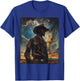 Young Black Western Retro Cowboy Wearing Hat Melanin Art T-Shirt - T-Shirt | Royal