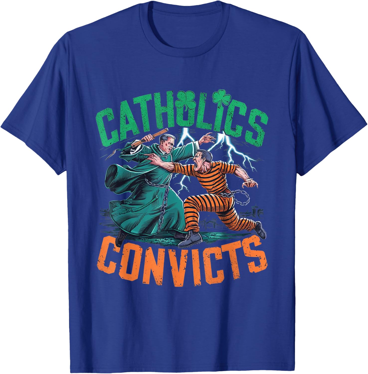 Classic Catholics vs Convicts 1988 T-Shirt - T-Shirt | Royal