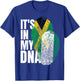 Jamaican And Nigerian Mix DNA Heritage Flag T-Shirt - T-Shirt | Royal