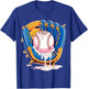 Baseball Drip Ice Cream Sprinkles Baseball Glove T-Shirt - T-Shirt | Royal