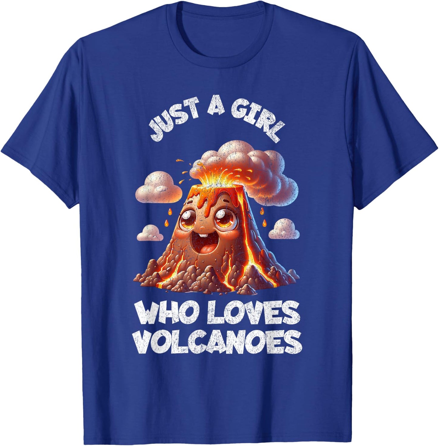Funny Cute Volcano For Girls Sister Daughter Kids Who Love T-Shirt - T-Shirt | Royal