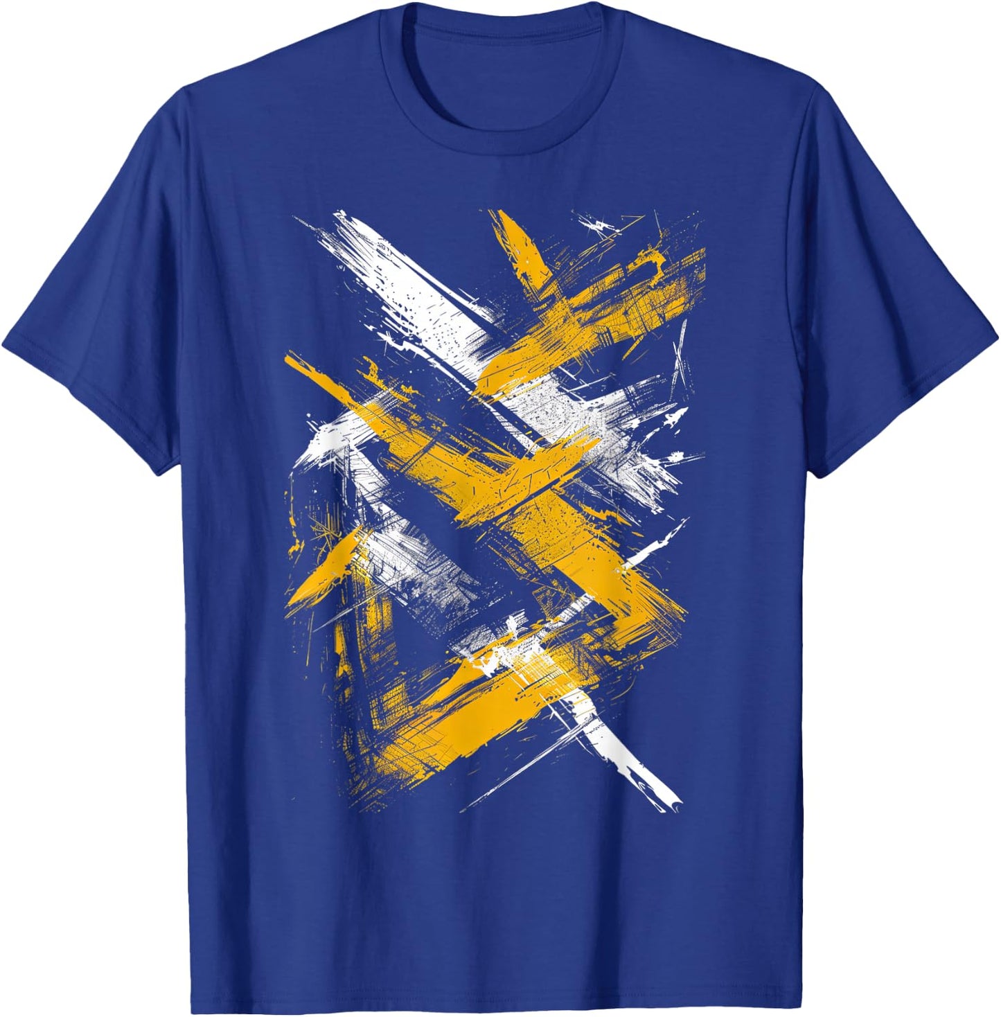 Yellow And Black Dynamic Art T-Shirt - T-Shirt | Royal