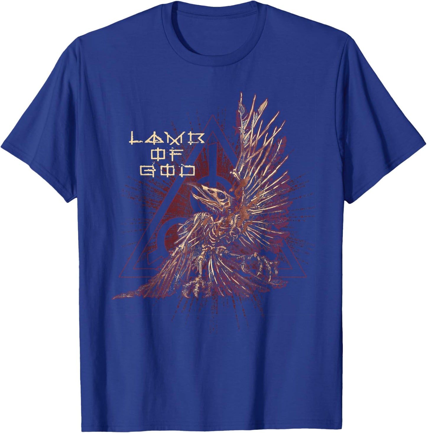 Lamb of God Duo Chrome Bird T-Shirt - T-Shirt | Royal