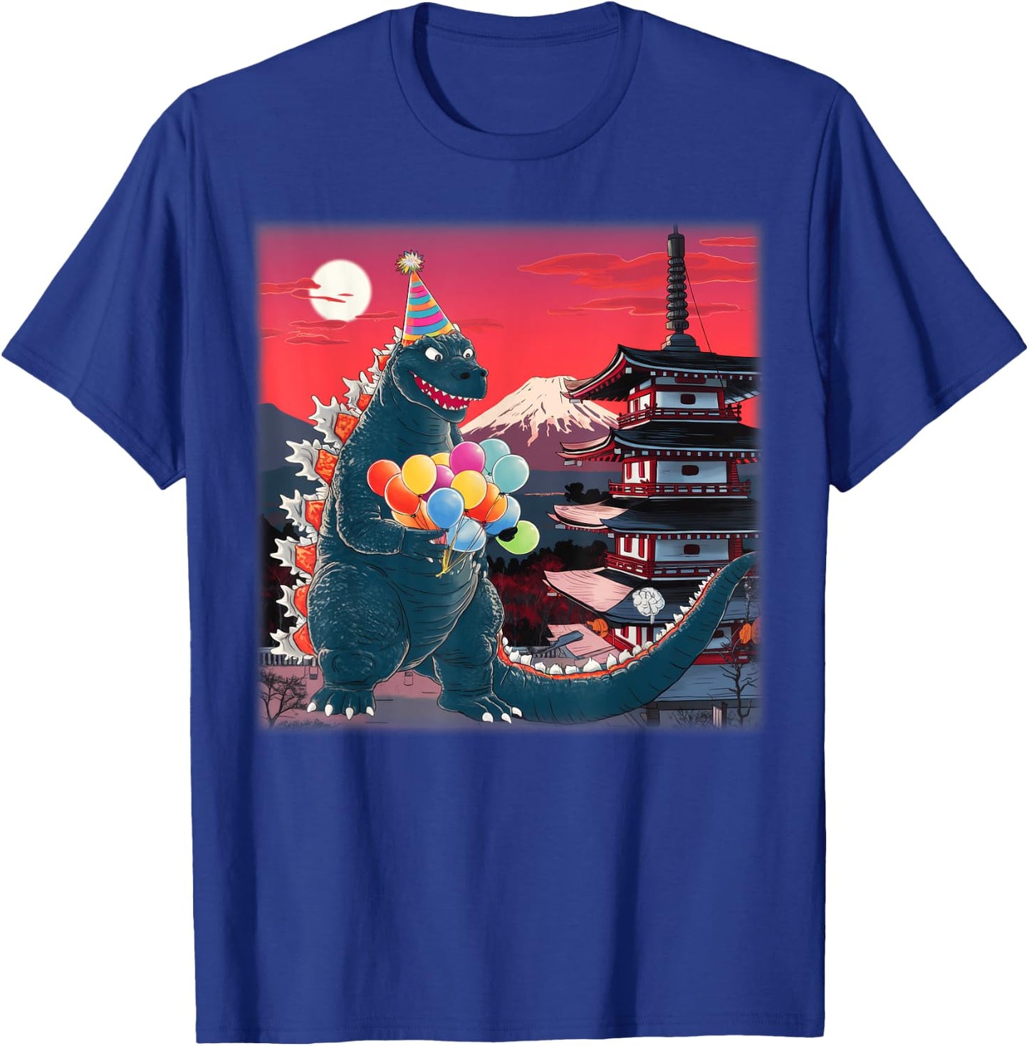 Kaiju Birthday Party Japan Monster Movie Bday Decorations T-Shirt - T-Shirt | Royal