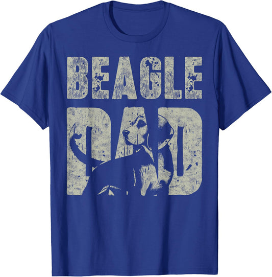 Beagle Dad Vintage Father's Day Grandpa Dog Lover Dog Dad Women T-Shirt - T-Shirt | Royal