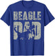 Beagle Dad Vintage Father's Day Grandpa Dog Lover Dog Dad Women T-Shirt - T-Shirt | Royal