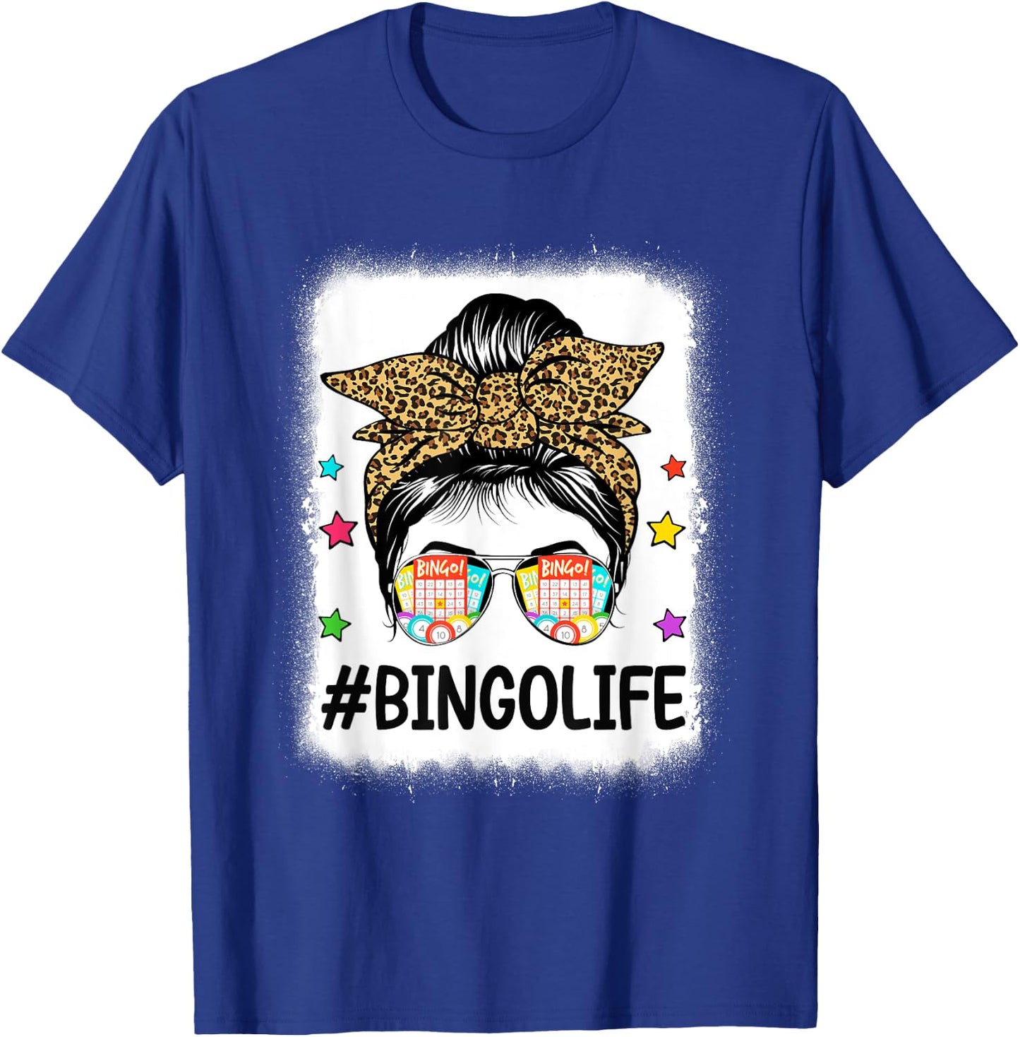 Funny Bingo Life Bingo Messy Buns Gambling Bingo T-Shirt - T-Shirt | Royal