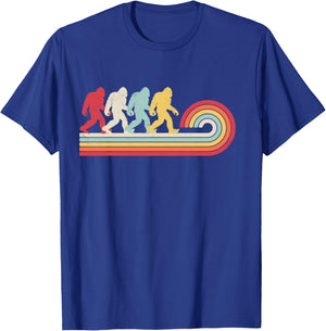 Bigfoot Retro Vintage 70s 80s Sasquatch Lovers Men Women T-Shirt - T-Shirt | Royal