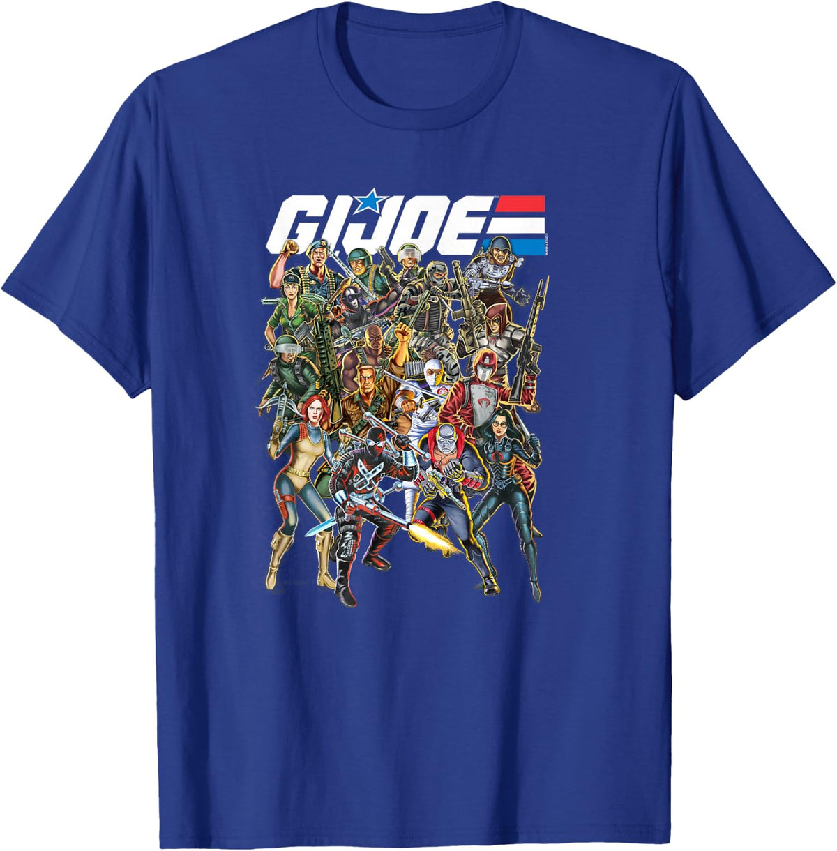 G.I. Joe A Real American Hero Vintage Character Mashup T-Shirt - T-Shirt | Royal