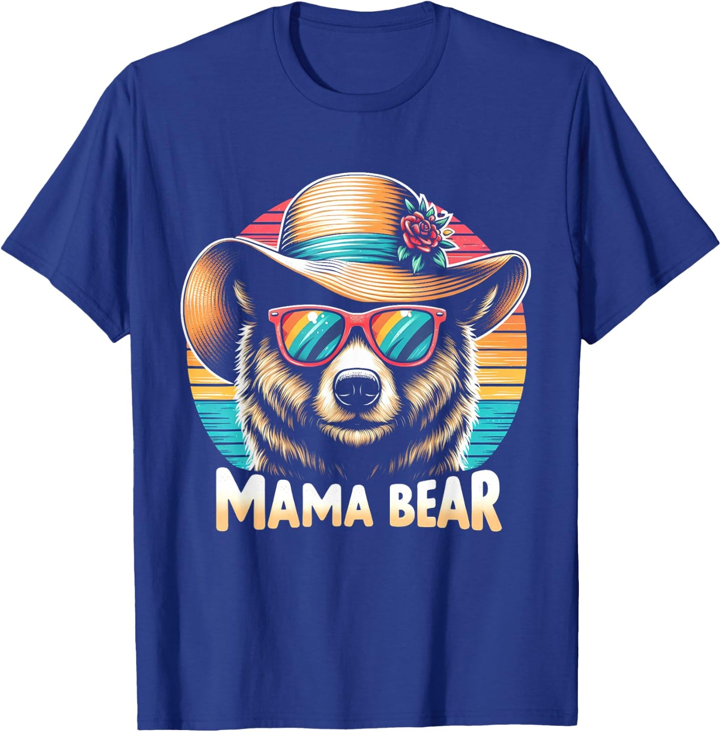 Mothers Day 2024 Mama Bear Shirt | Mothers Day Gift T-Shirt - T-Shirt | Royal