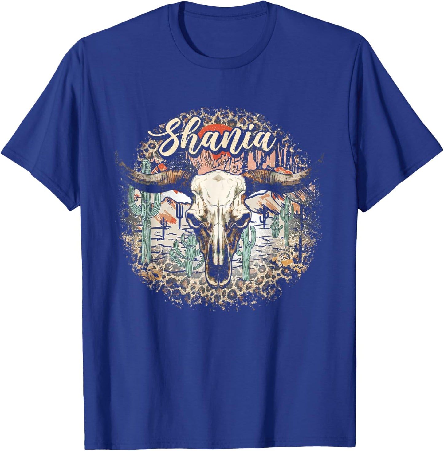 I Love Shania Vintage First Name Outfits Pride Name Happily T-Shirt - T-Shirt | Royal