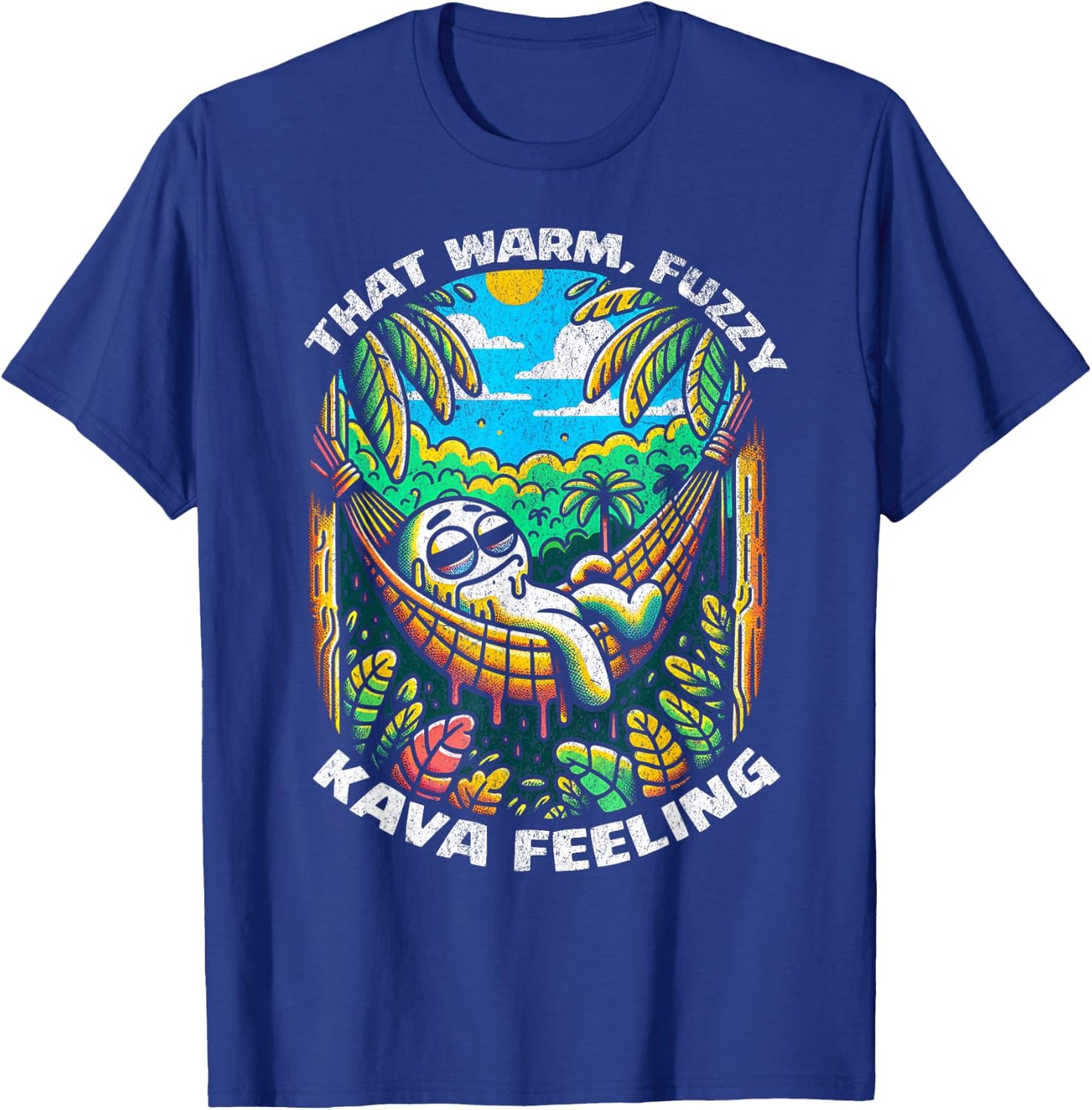 That Warm, Fuzzy Kava Feeling - Funny Kava Enthusiast T-Shirt - T-Shirt | Royal