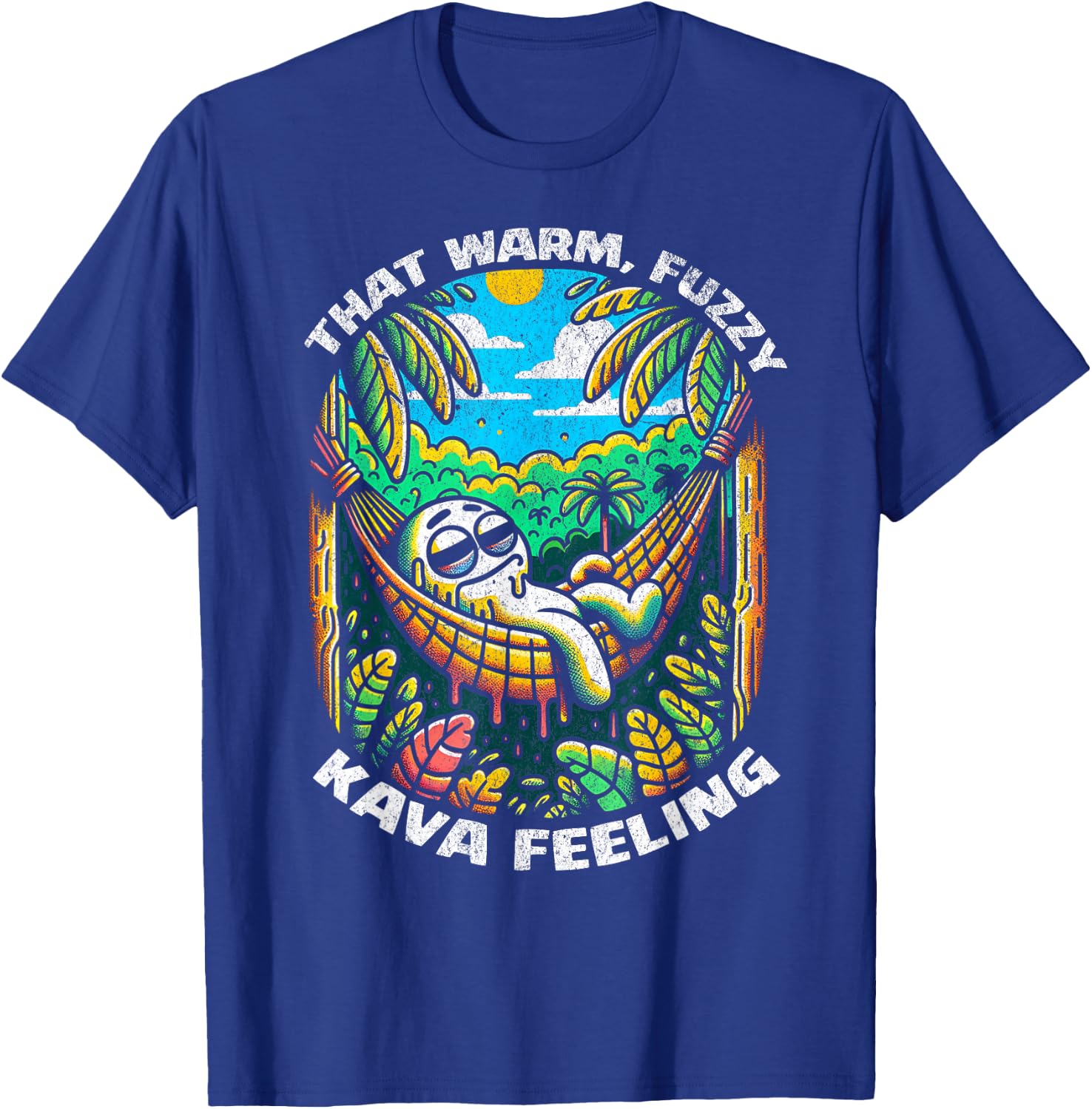 That Warm, Fuzzy Kava Feeling - Funny Kava Enthusiast T-Shirt - T-Shirt | Royal