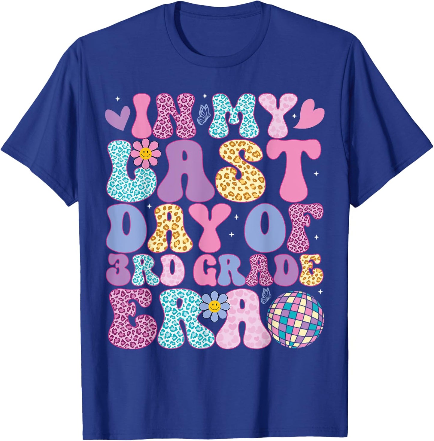 In My Last Day 3rd Grade Era Groovy Students End of School T-Shirt - T-Shirt | Royal