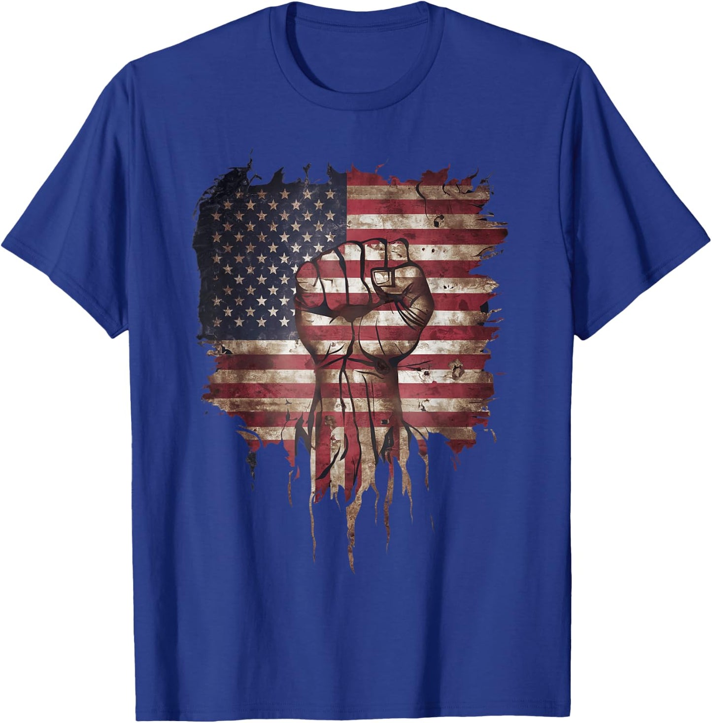 United We Stand Patriotic Gift USA Flag T-Shirt - T-Shirt | Royal