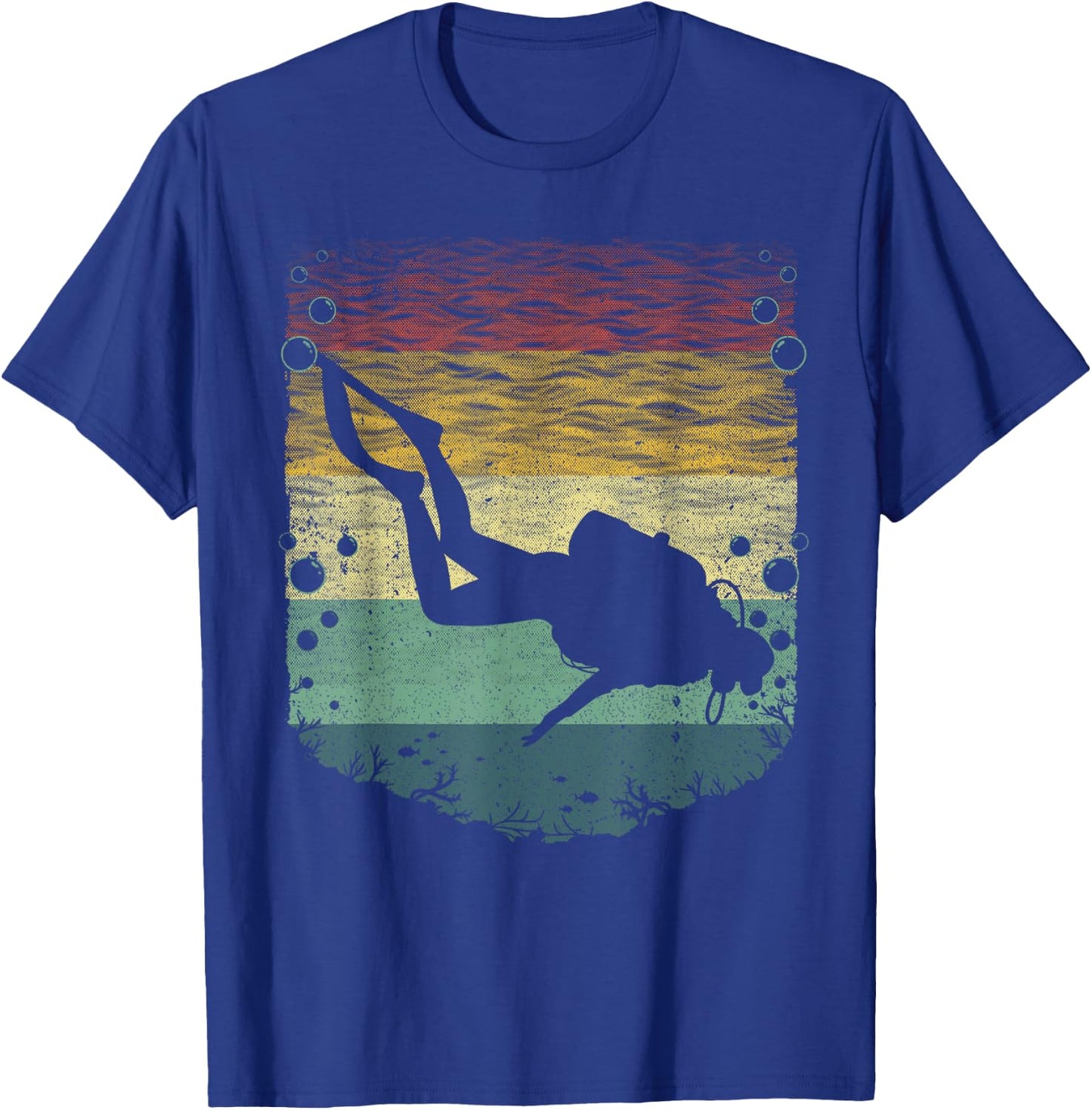 Cool Scuba Diving Art Women Kids Scuba Dive Diver T-Shirt - T-Shirt | Royal
