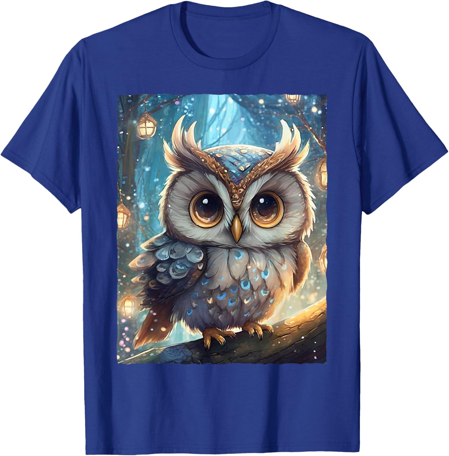Cute Kawaii Owl T-Shirt - T-Shirt | Royal