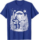 Bigfoot UFO Alien Around Campfire Nature Hiking Sasquatch T-Shirt - T-Shirt | Royal