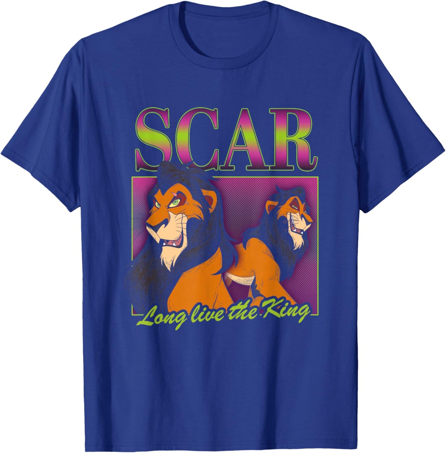 Disney Villains Scar Long Live The King 90s Collage Portrait T-Shirt - T-Shirt | Royal