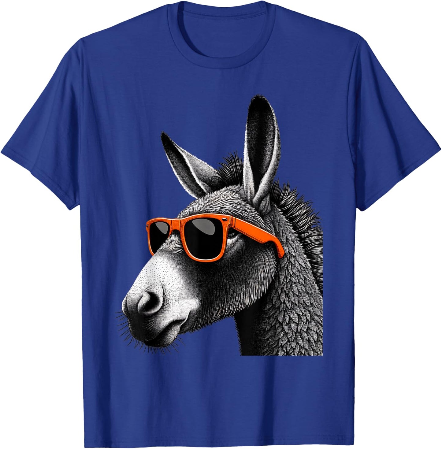 Cool Mule Wearing Sunglasses Graphic Art T-Shirt - T-Shirt | Royal