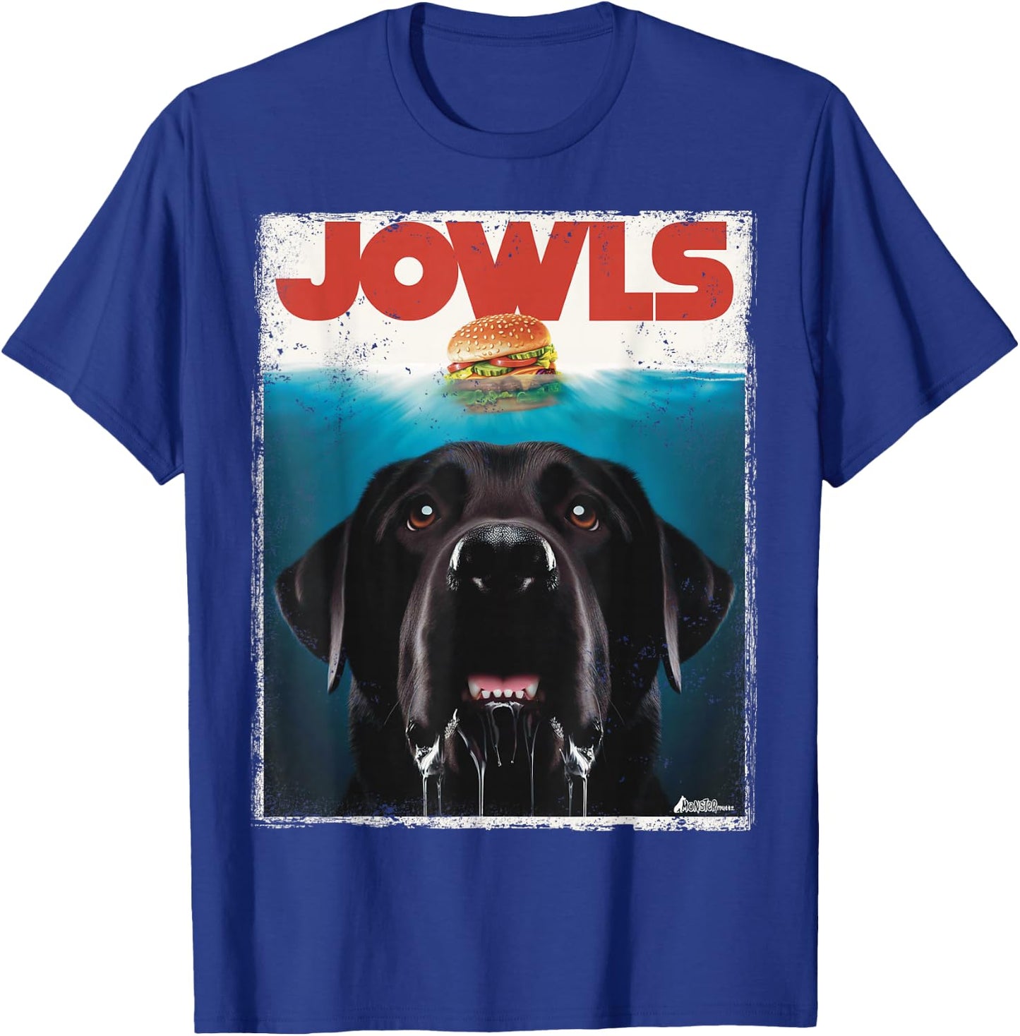 Funny Black Lab Jowls , Labrador Retriever Mom Top, Dad T-Shirt - T-Shirt | Royal