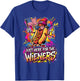 Funny Hot Dog I'm Just Here for The Wieners Fourth of July T-Shirt - T-Shirt | Royal