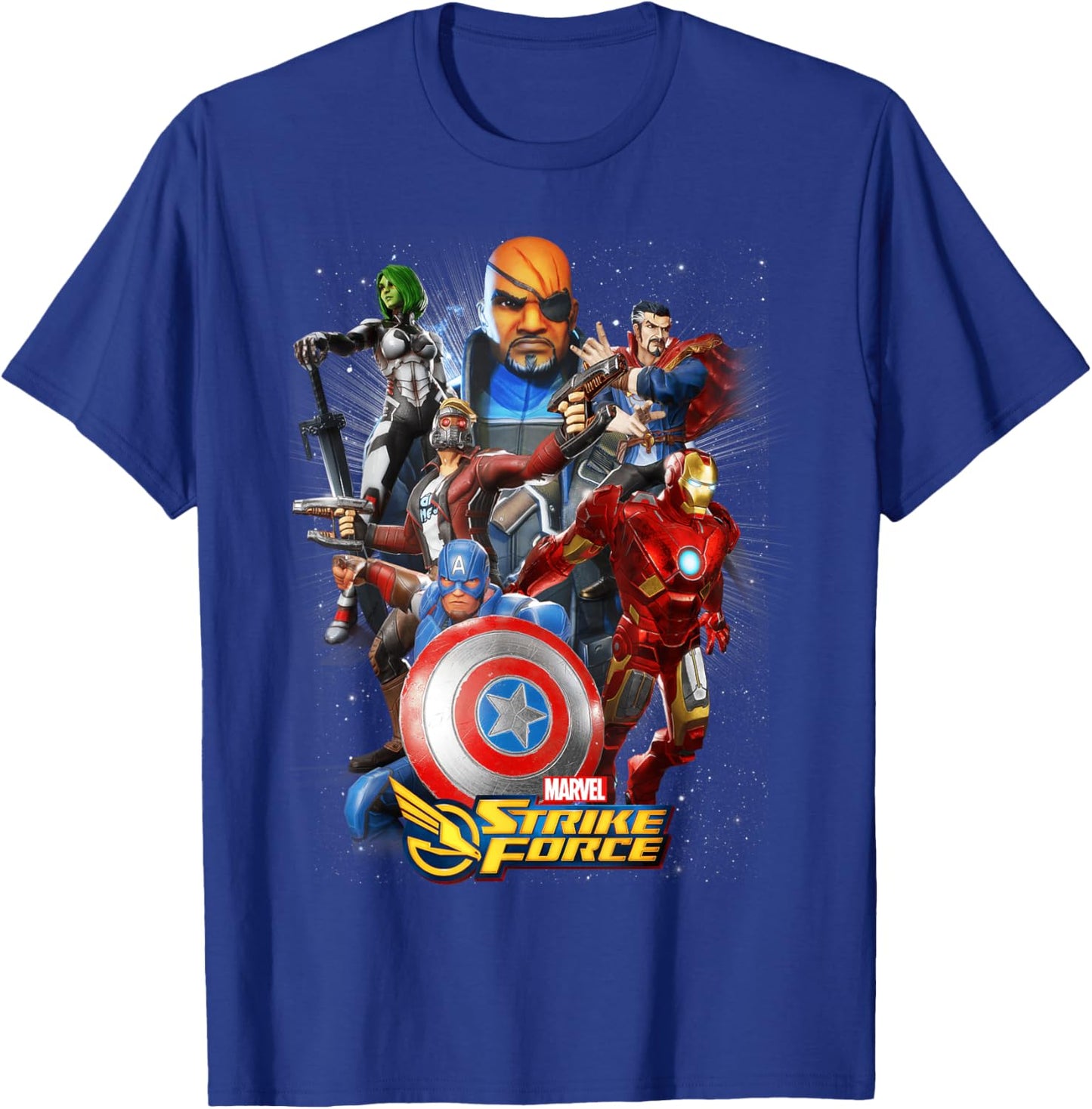 Marvel Strike Force Hero Team Up Graphic T-Shirt - T-Shirt | Royal