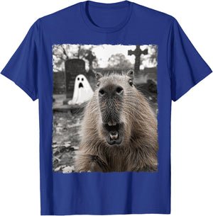 Funny Capybara Halloween Costume T-Shirt - T-Shirt | Royal