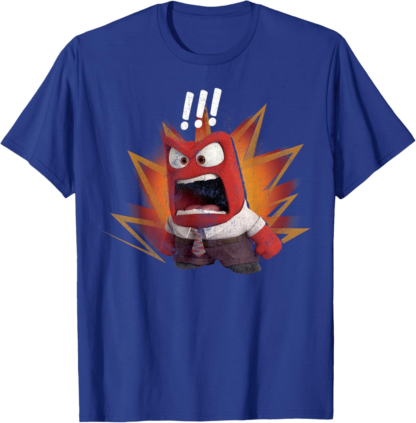 Disney Pixar Inside Out Anger Yell Colorful T-Shirt - T-Shirt | Royal