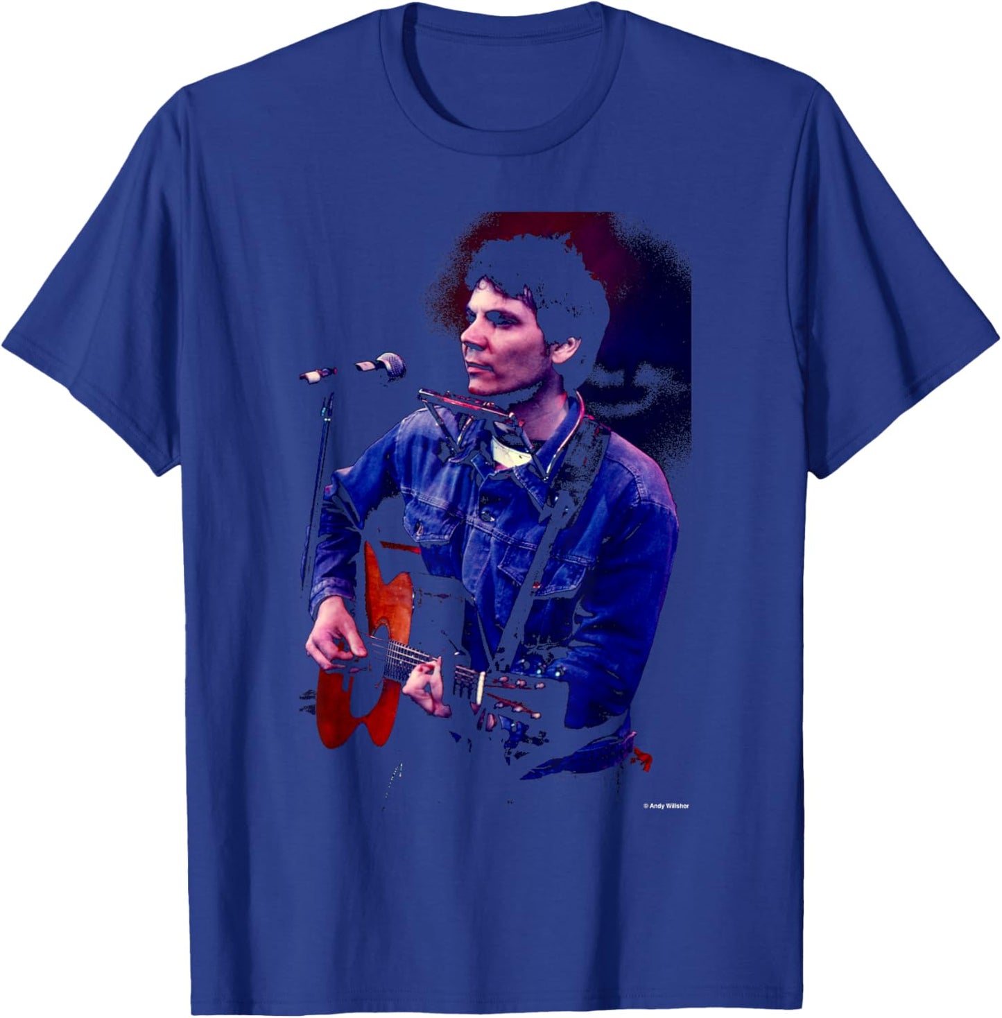 Jeff Tweedy Wilco Performing Live By Andy Willsher T-Shirt - T-Shirt | Royal