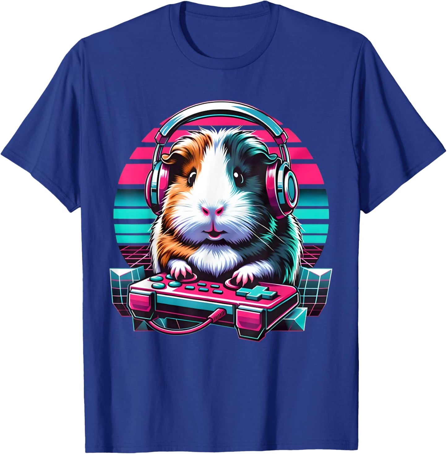Guinea Pig Video Game Rodent Lover Animal Guinea Pigs Gamers T-Shirt - T-Shirt | Royal