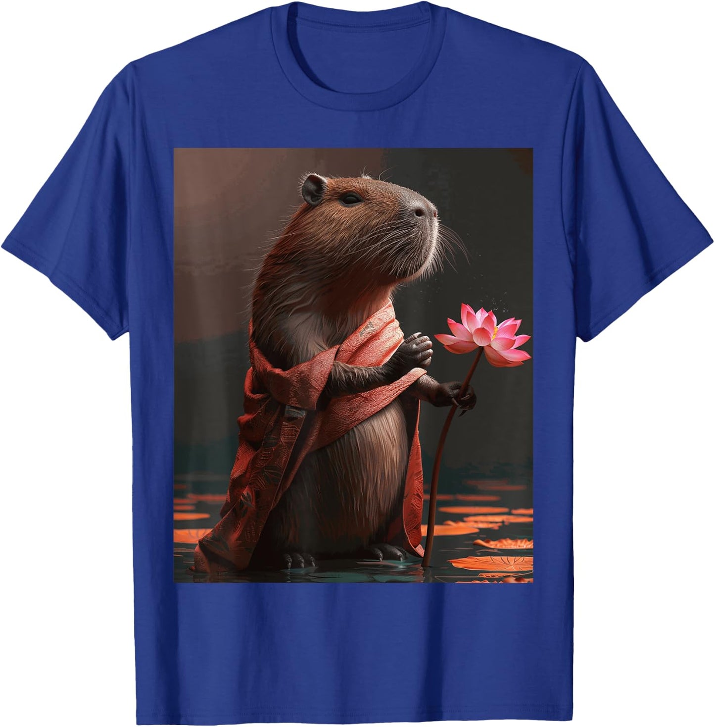 Funny Graphic Capybara T-Shirt - T-Shirt | Royal