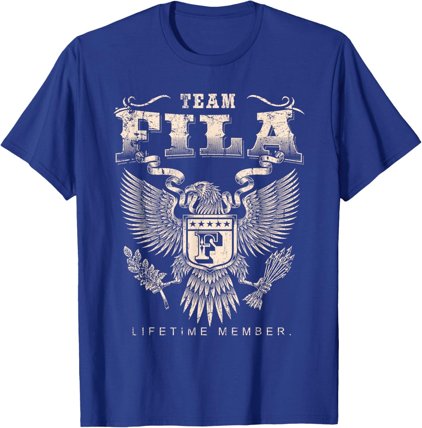 Team Fila Lifetime Member - Fila Name T-Shirt - T-Shirt | Royal